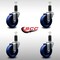Service Caster 4'' SS Solid Poly Wheel Swivel 1-1/4'' Expanding Stem Caster Set, 4PK SCC-SSEX20S414-SPUS-114-4 - alternate 4